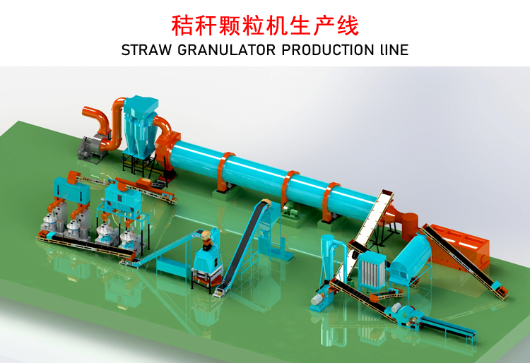 玉米秸稈顆粒機生產(chǎn)線